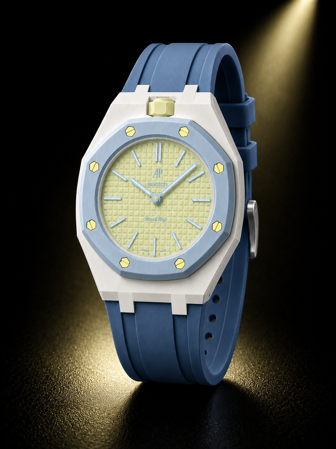 Light blue and yellow Lepine full conversion